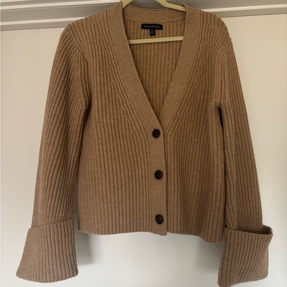 Banana Republic Brown Ribbed Women's Cardigan